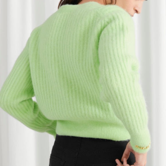& OTHER STORIES GREEN CARDIGAN - Picture 4 of 4